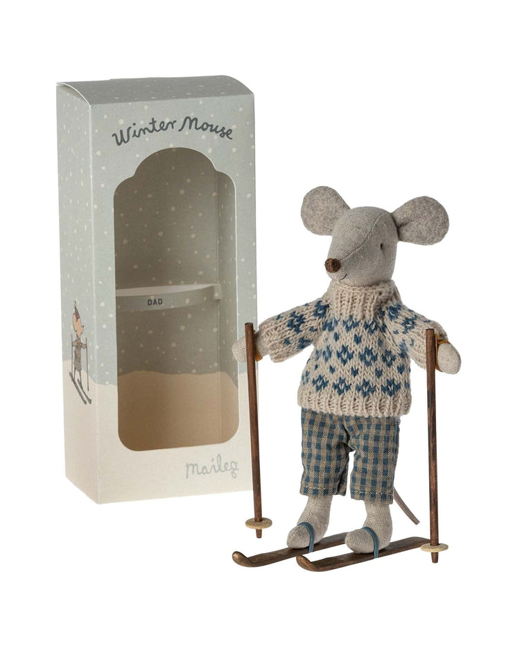 Little maileg play dad winter mouse