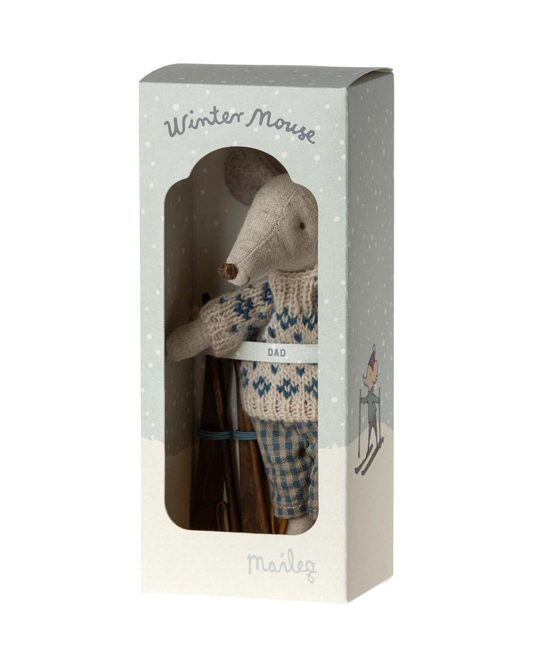 Little maileg play dad winter mouse