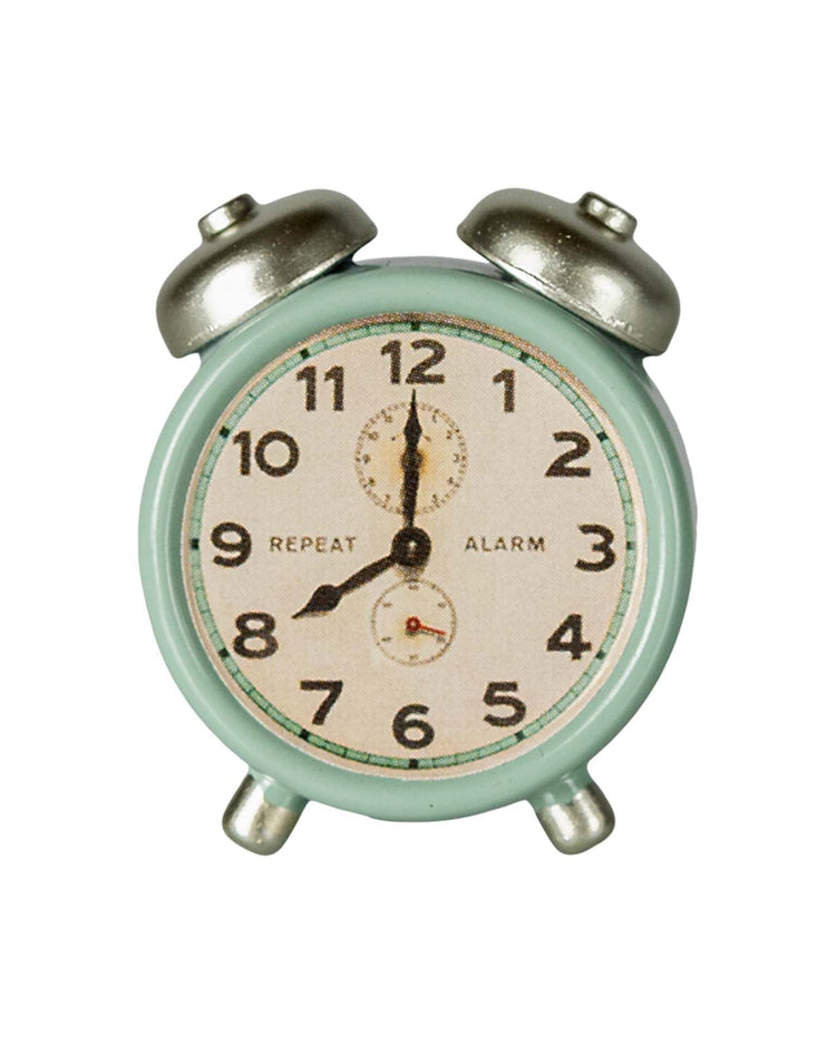 Little maileg play mouse alarm clock in mint
