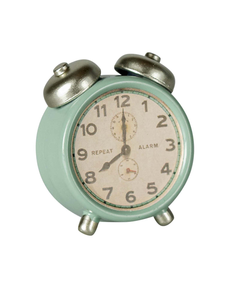 Little maileg play mouse alarm clock in mint