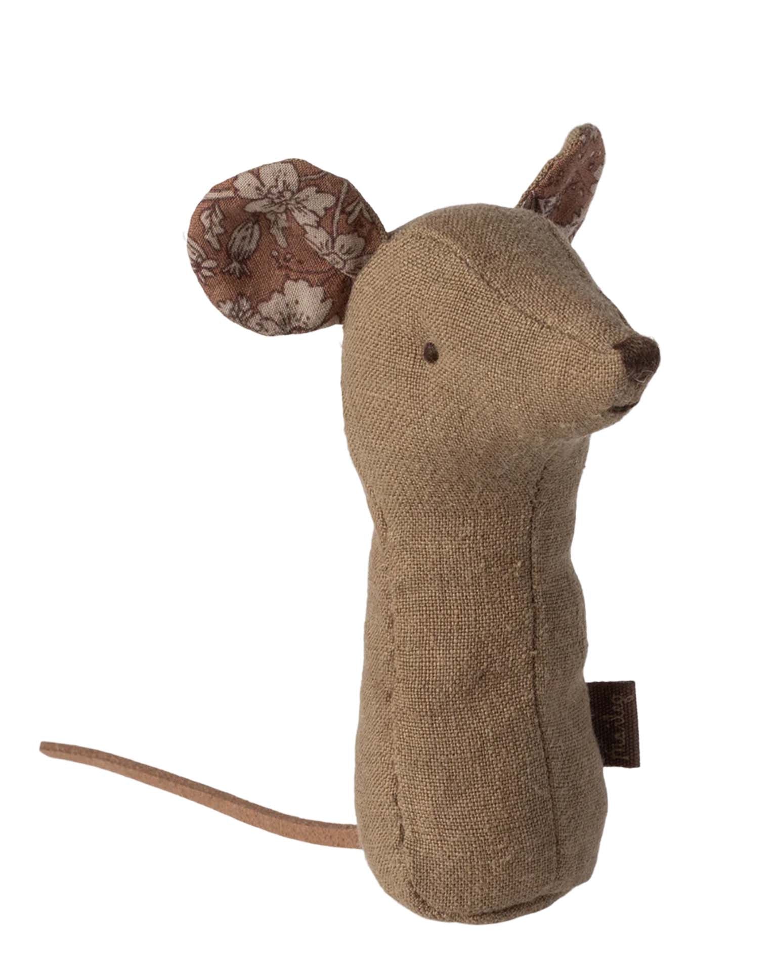 mouse rattle in light umber – Little
