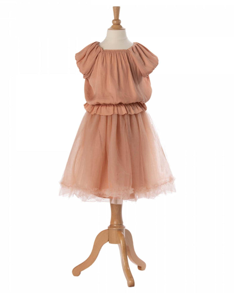 Little maileg kids princess tulle skirt melon 6-8 years