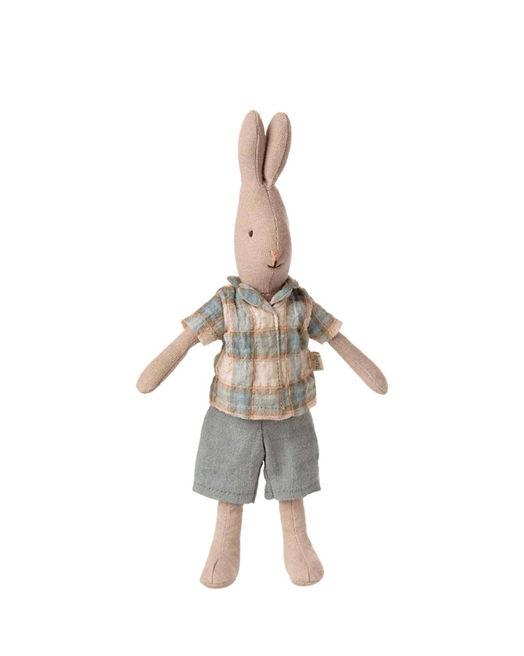 Little maileg play rabbit, size 1 - classic shirt and shorts
