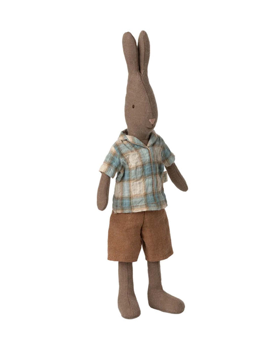 Little maileg play rabbit, size 2 - brown shirt and shorts