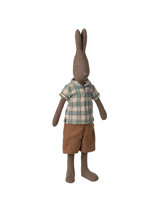 Little maileg play rabbit, size 3 - brown shirt and shorts