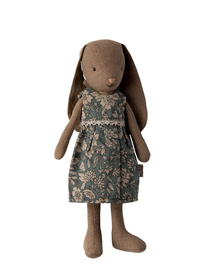 Little maileg play size 1 bunny in brown dress