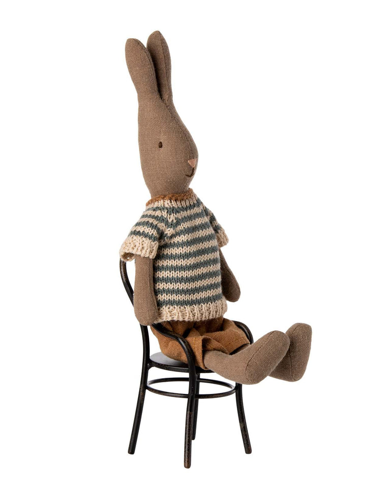 Little maileg play size 1 rabbit in brown shirt + shorts