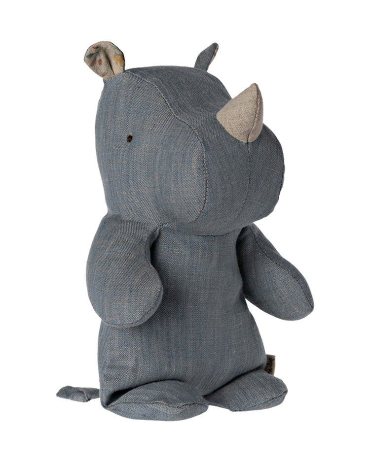 Little maileg play small rhino in blue/sand