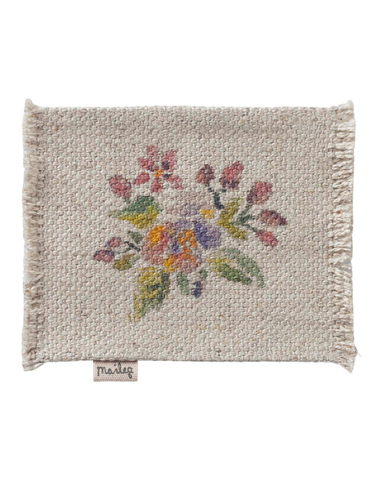 Little maileg play small rug in flowers