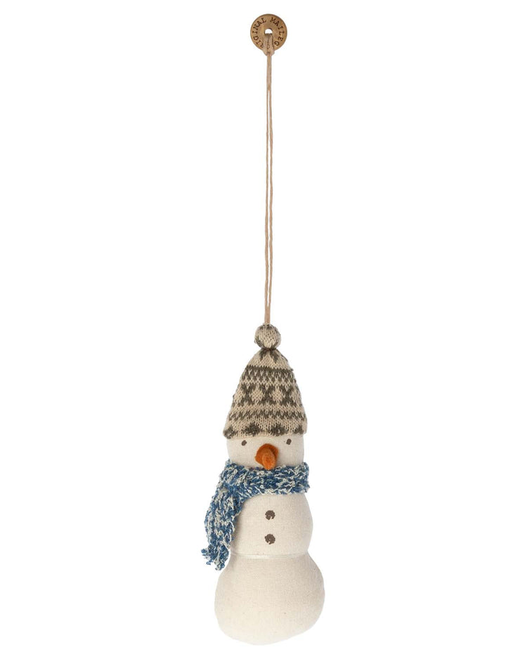 Little maileg play winter snowman ornament
