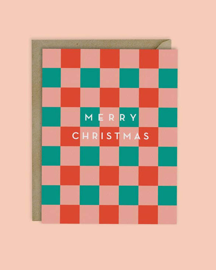 Little mellowworks Party christmas checkerboard card