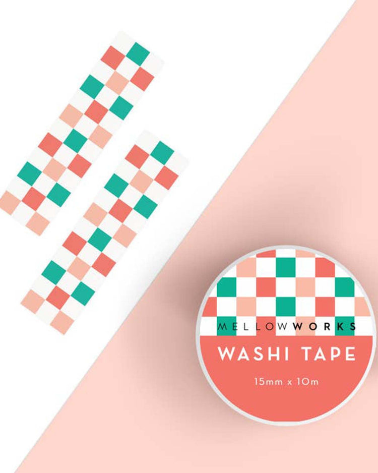 Little mellowworks Party christmas checkerboard washi tape