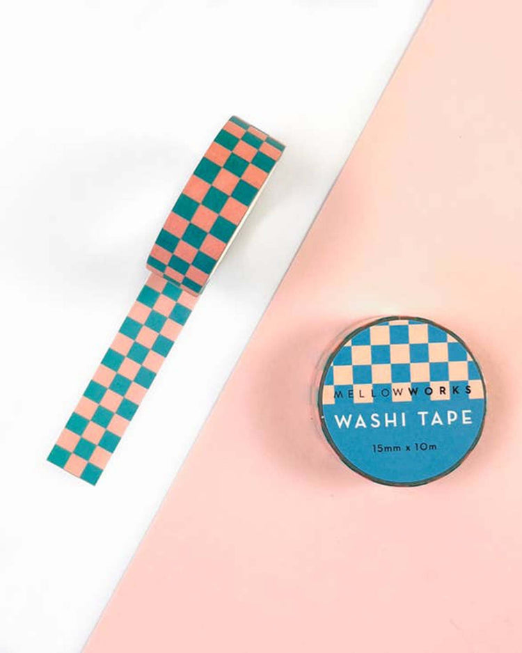 Little mellowworks Party green checkerboard washi tape