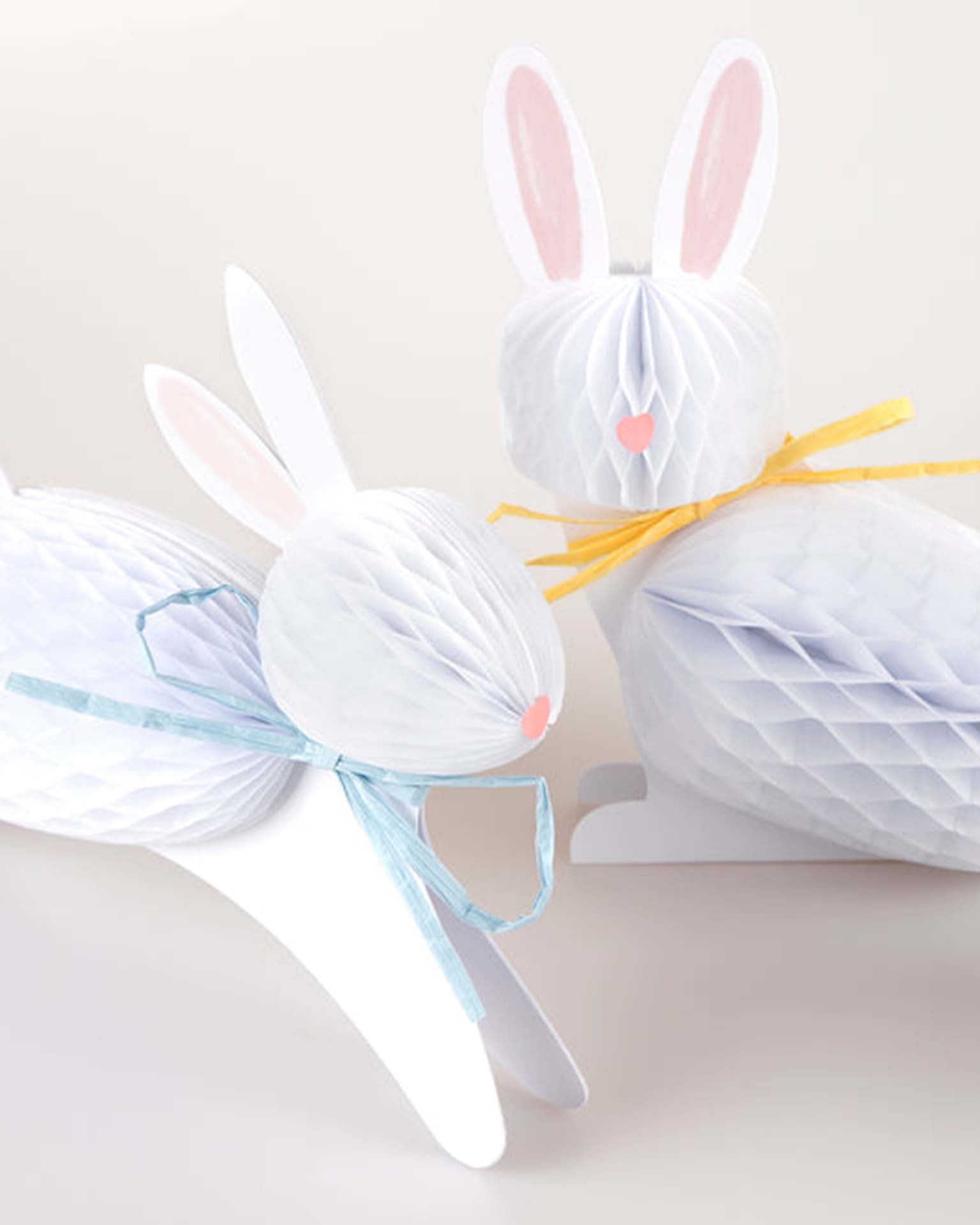 Little meri meri paper+party bunny honeycomb decorations