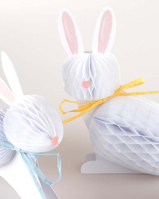 Little meri meri paper+party bunny honeycomb decorations