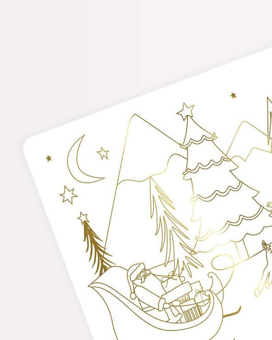 Little meri meri play christmas colouring placemats