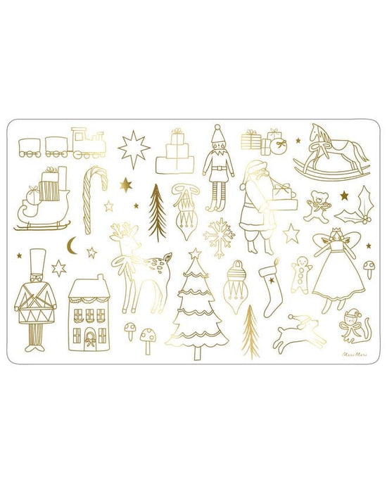 Little meri meri play christmas colouring placemats