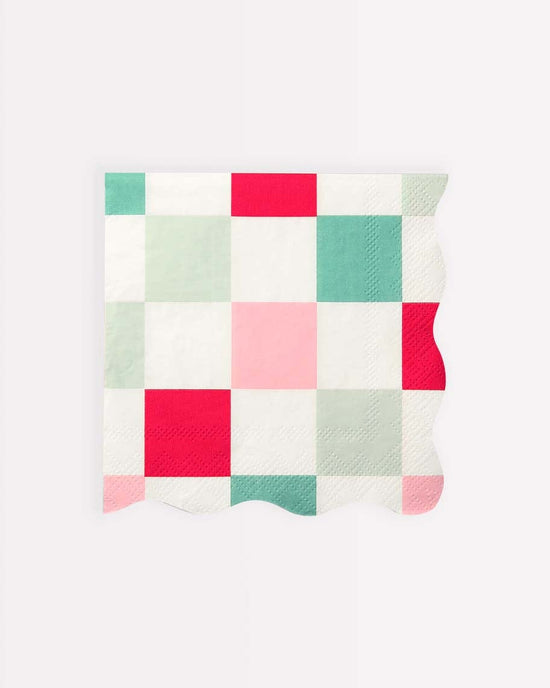 Little meri meri party multi check small napkins