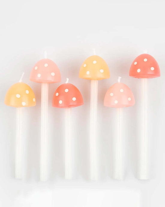 Little meri meri paper + party mushroom birthday candles