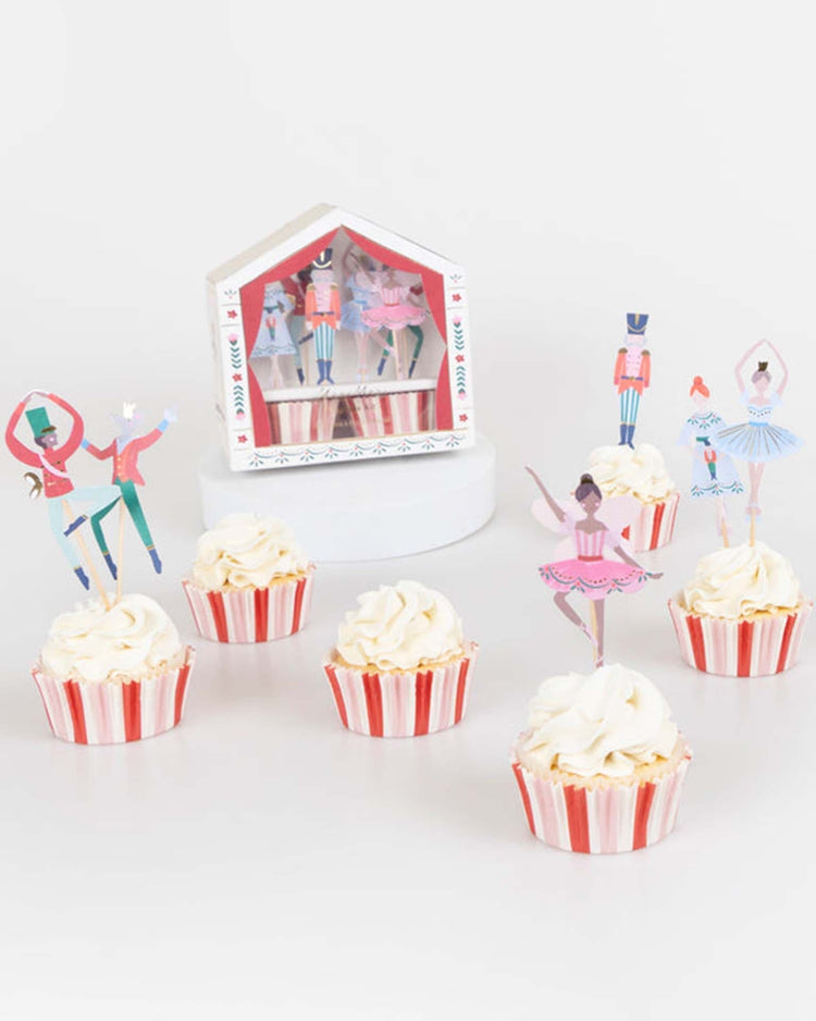Little meri meri party nutcracker ballet cupcake kit