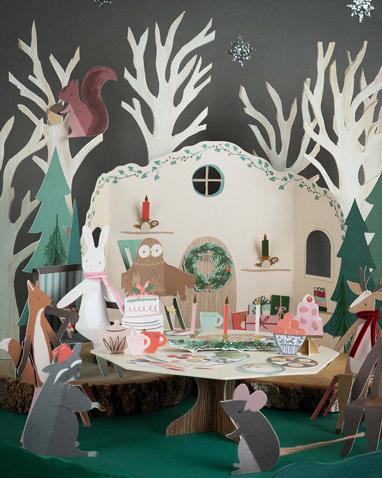 Little meri meri play owl's party  paper play advent calendar