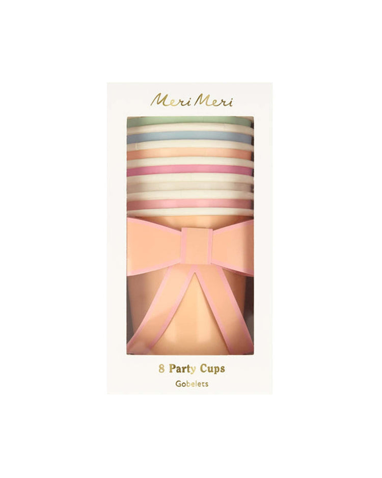 Little meri meri party pastel bow cups