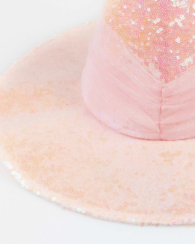 Little meri meri party pink sequin witch hat