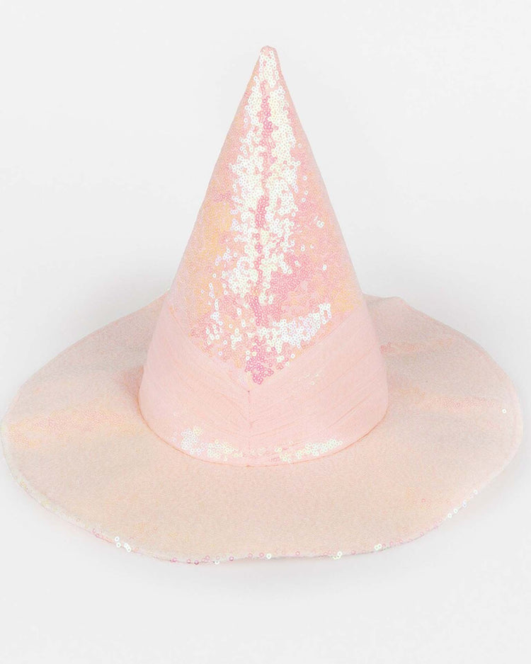 Little meri meri party pink sequin witch hat