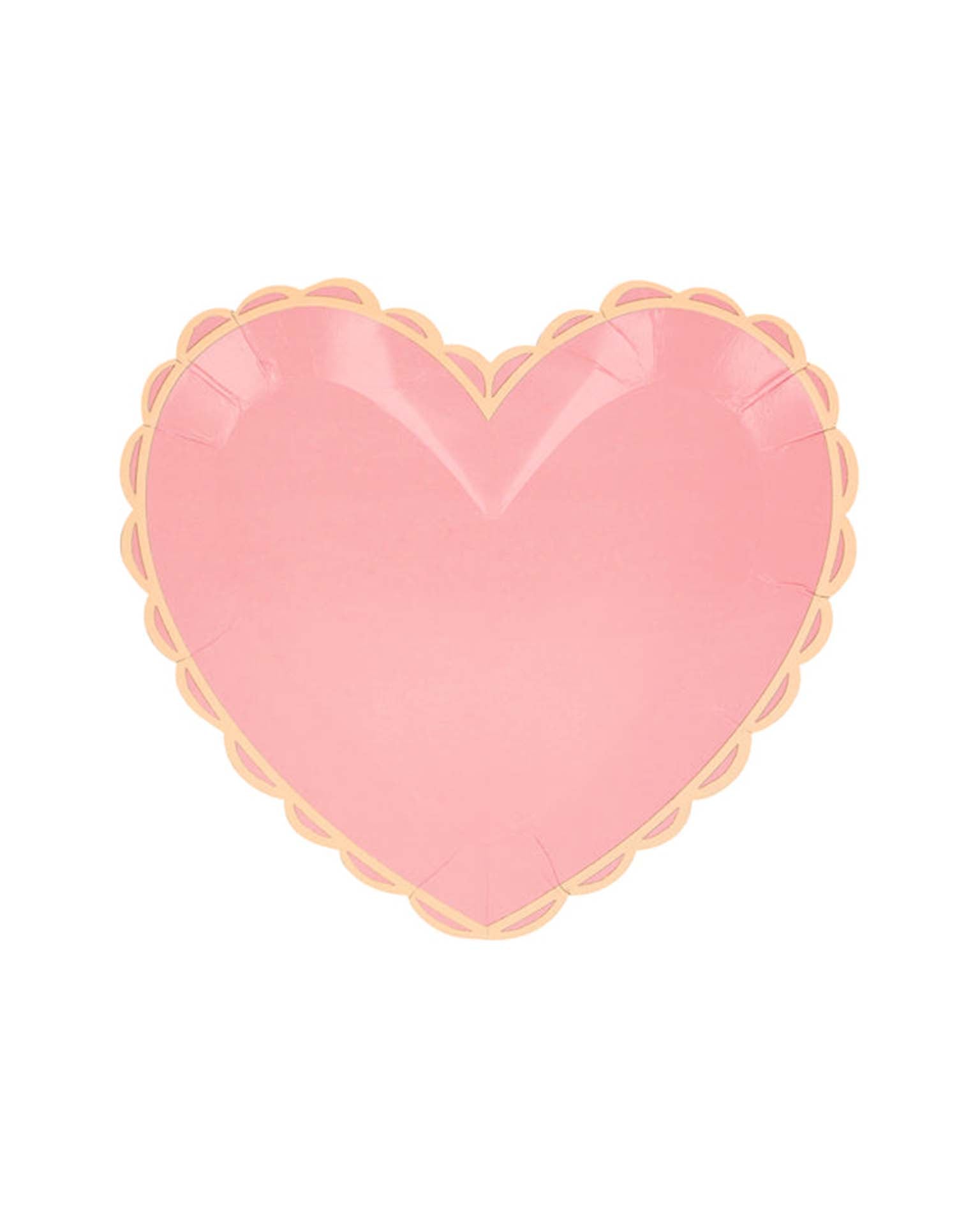 Little meri meri paper + party small pastel heart plates