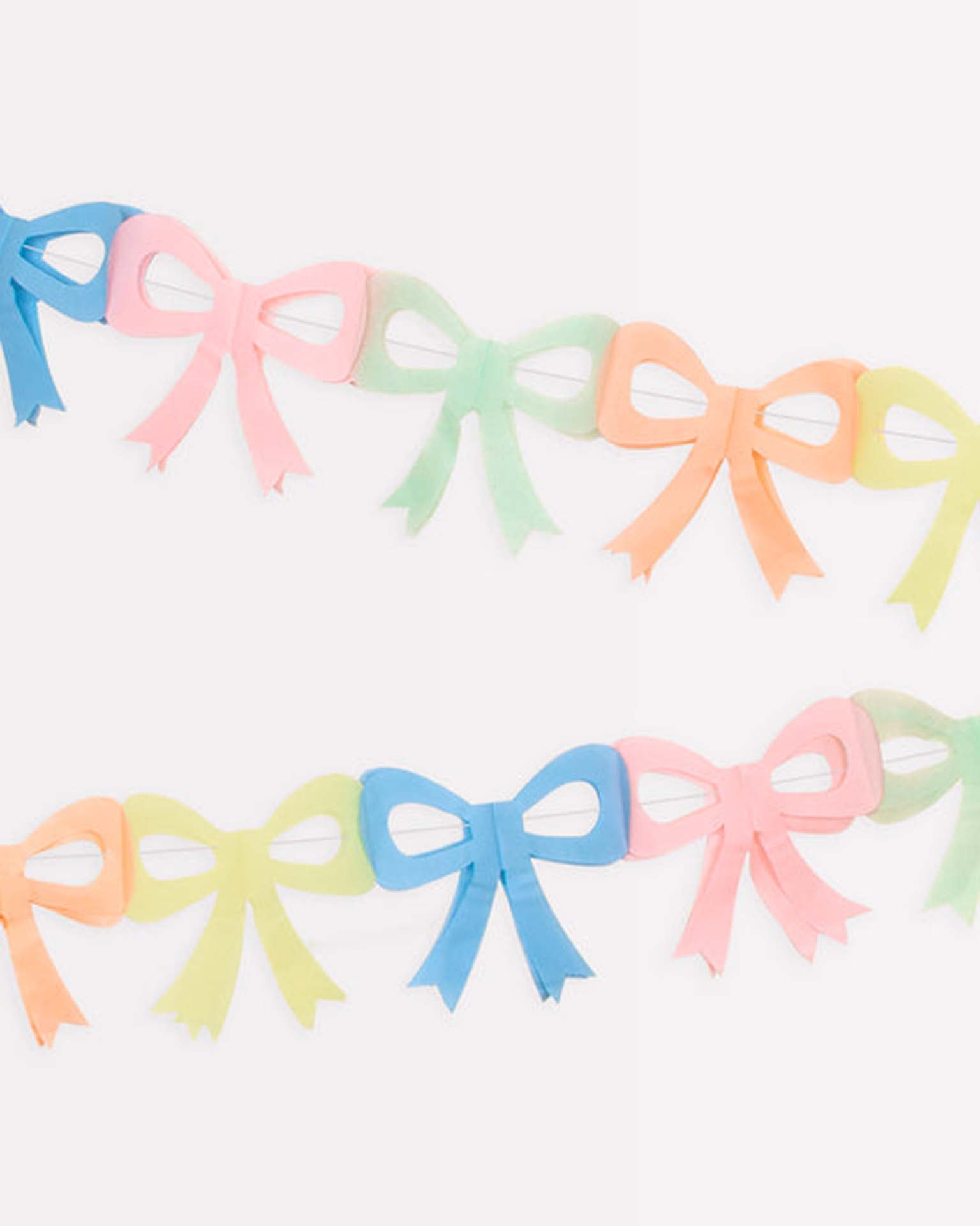 Little meri meri paper+party tissue paper bow garlands
