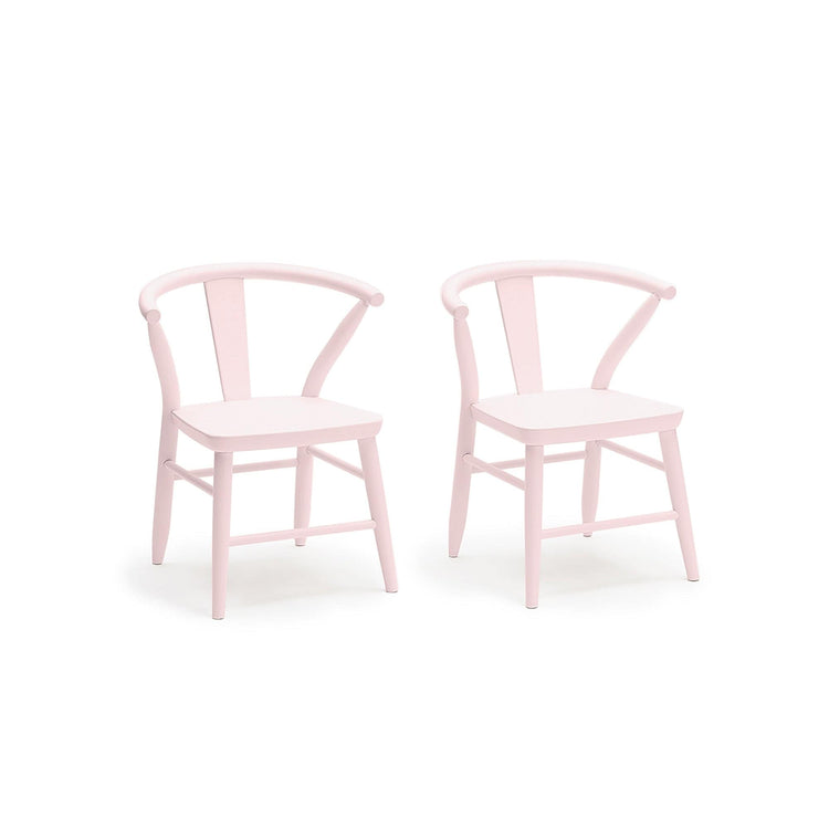 Little Milton & Goose Furniture Dusty Rose Crescent Chair, Set of 2