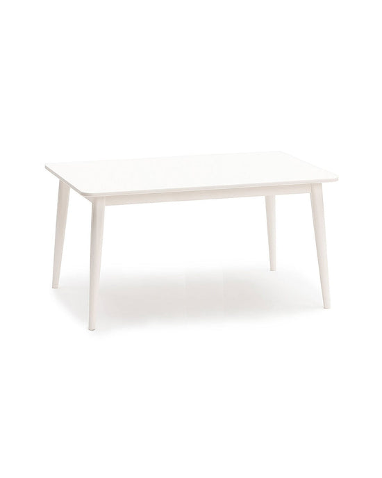 Little Milton & Goose Furniture White Crescent Table, 48 Inch