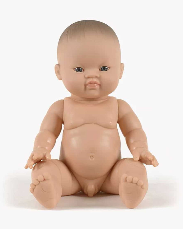 Little minikane play asian baby boy doll with blue eyes