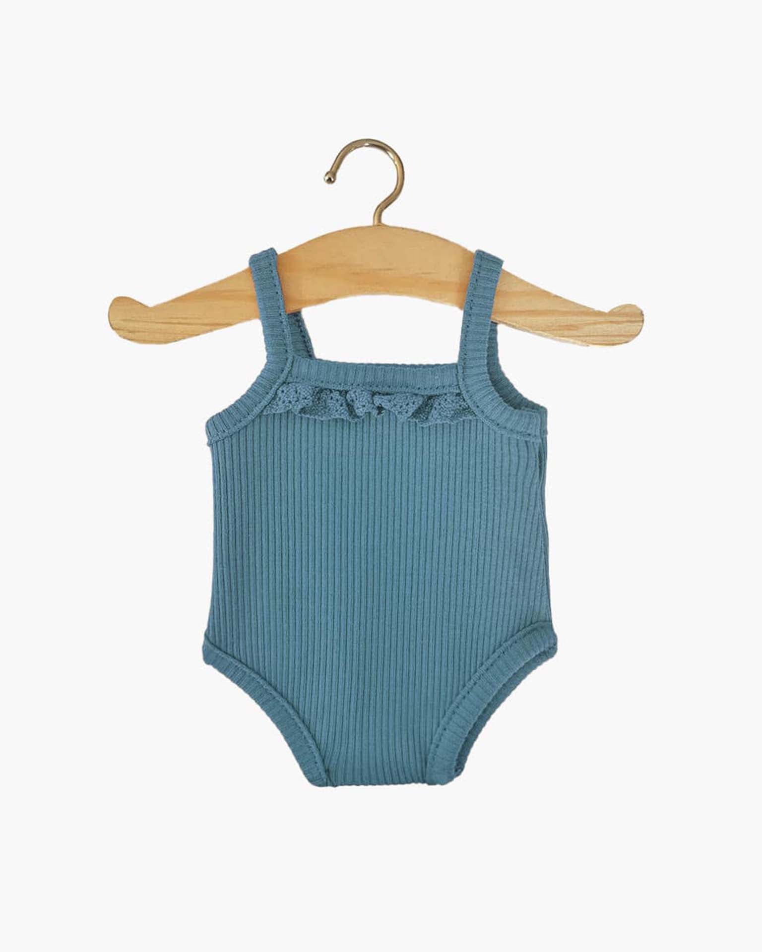 marcel ribbed bodysuit in peacock Little