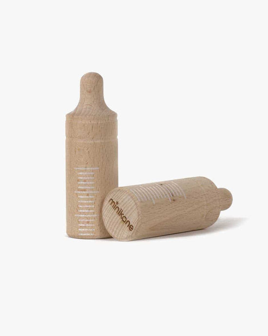 Little minikane play wooden doll bottle