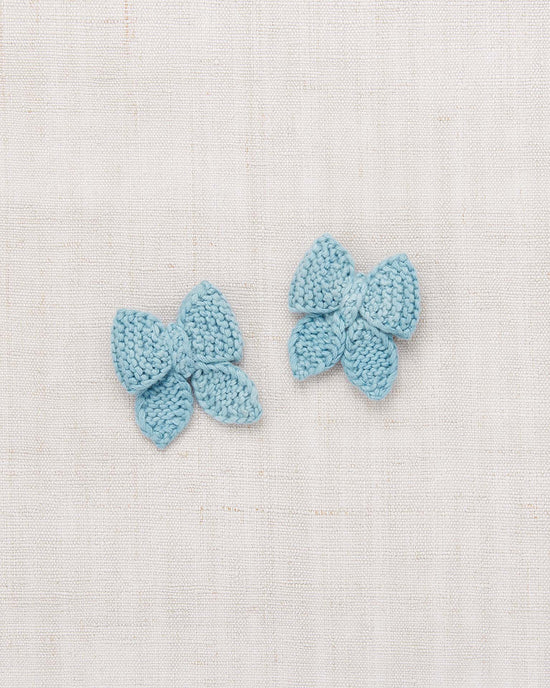 Little misha + puff accessories one size baby puff bow set in sky