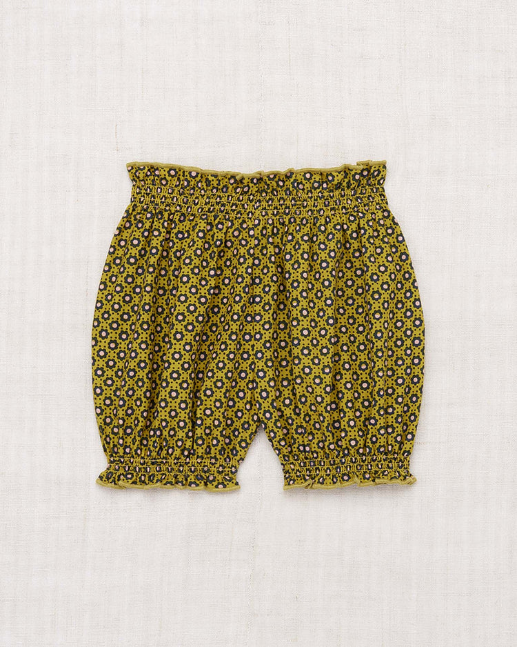 misha + puff bloomer in pistachio flower dot kids Little