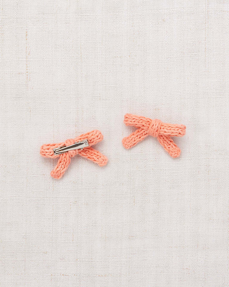 Little misha + puff accessories one size goldie bow set in flamingo