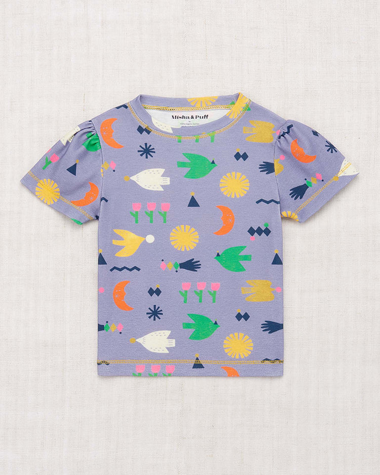 Little misha + puff kids maisie tee in pewter daleyden fête
