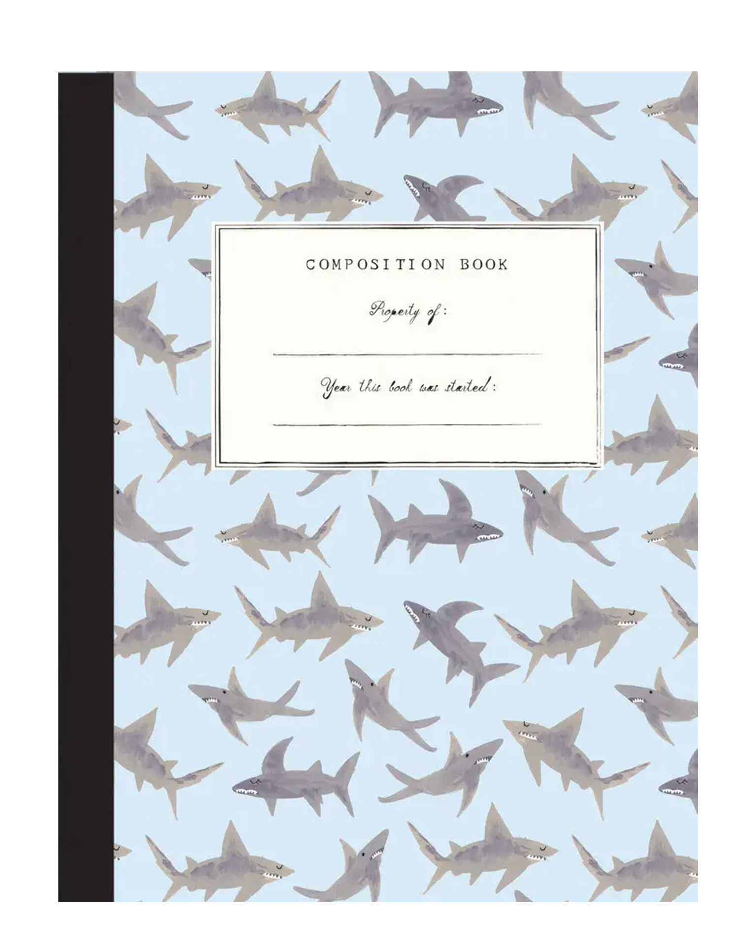 Little Mr. Boddington's Studio party sharks composition book