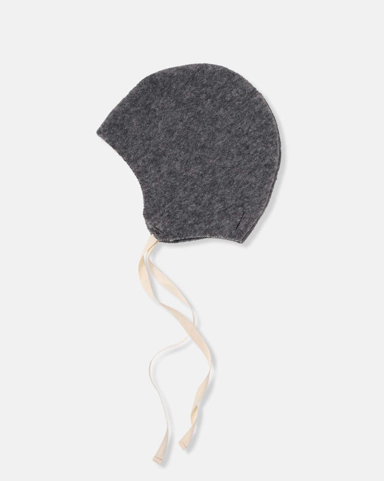 Little my little cozmo baby one size bamboo newborn bonnet in grey