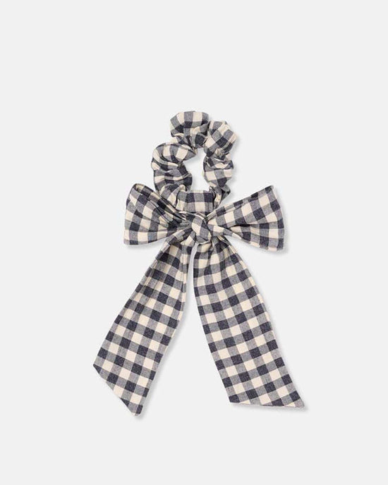 Little my little cozmo accessories one size bow gingham scrunchie in ivory