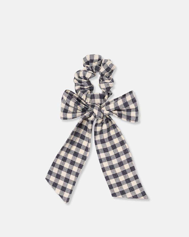 Little my little cozmo accessories one size bow gingham scrunchie in ivory