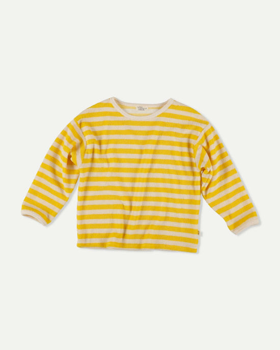 Little my little cozmo kids gael sweatshirt in yellow stripes