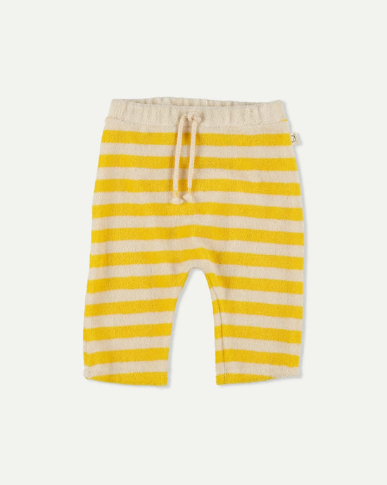 Little my little cozmo baby jasper pants in yellow stripes