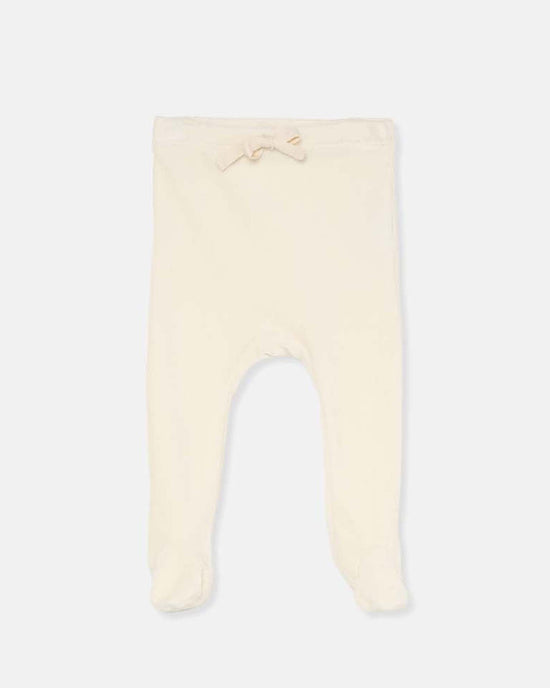 Little my little cozmo baby pat velour corduroy newborn pants in ivory