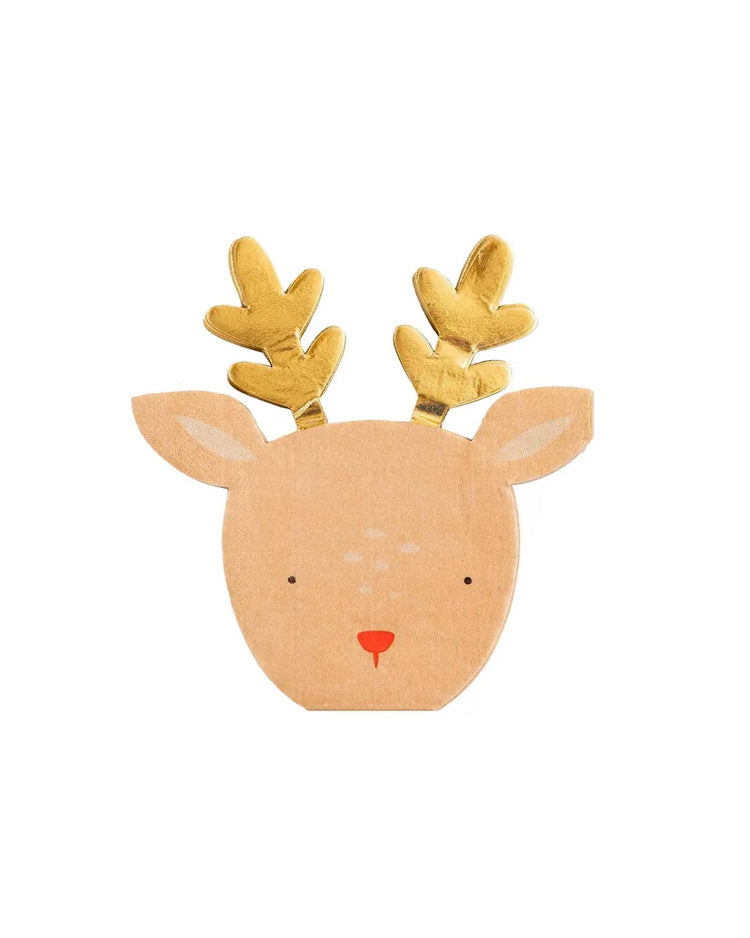 Little my mind's eye party dear rudolph reindeer napkins
