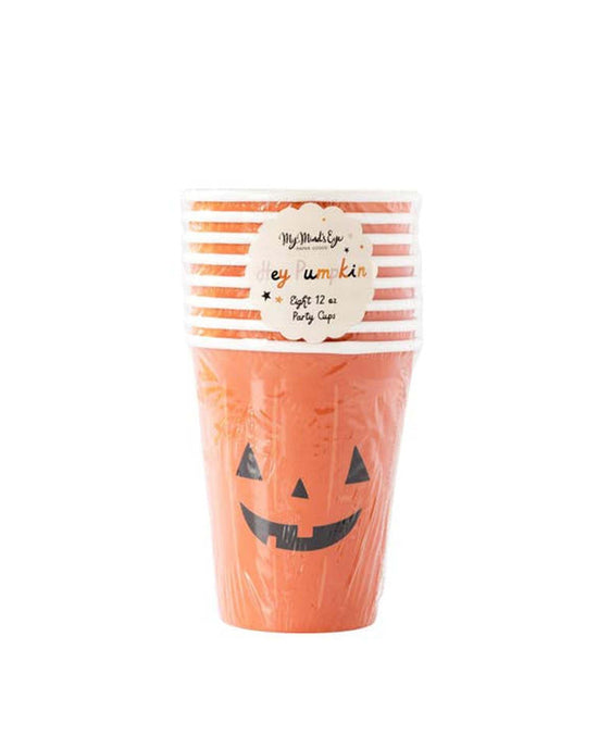 Little my mind's eye party hey pumpkin! pumpkin paper party cups