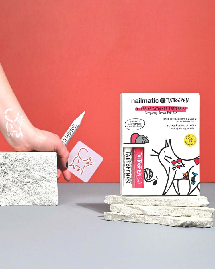Little nailmatic play tattoopen set in cat