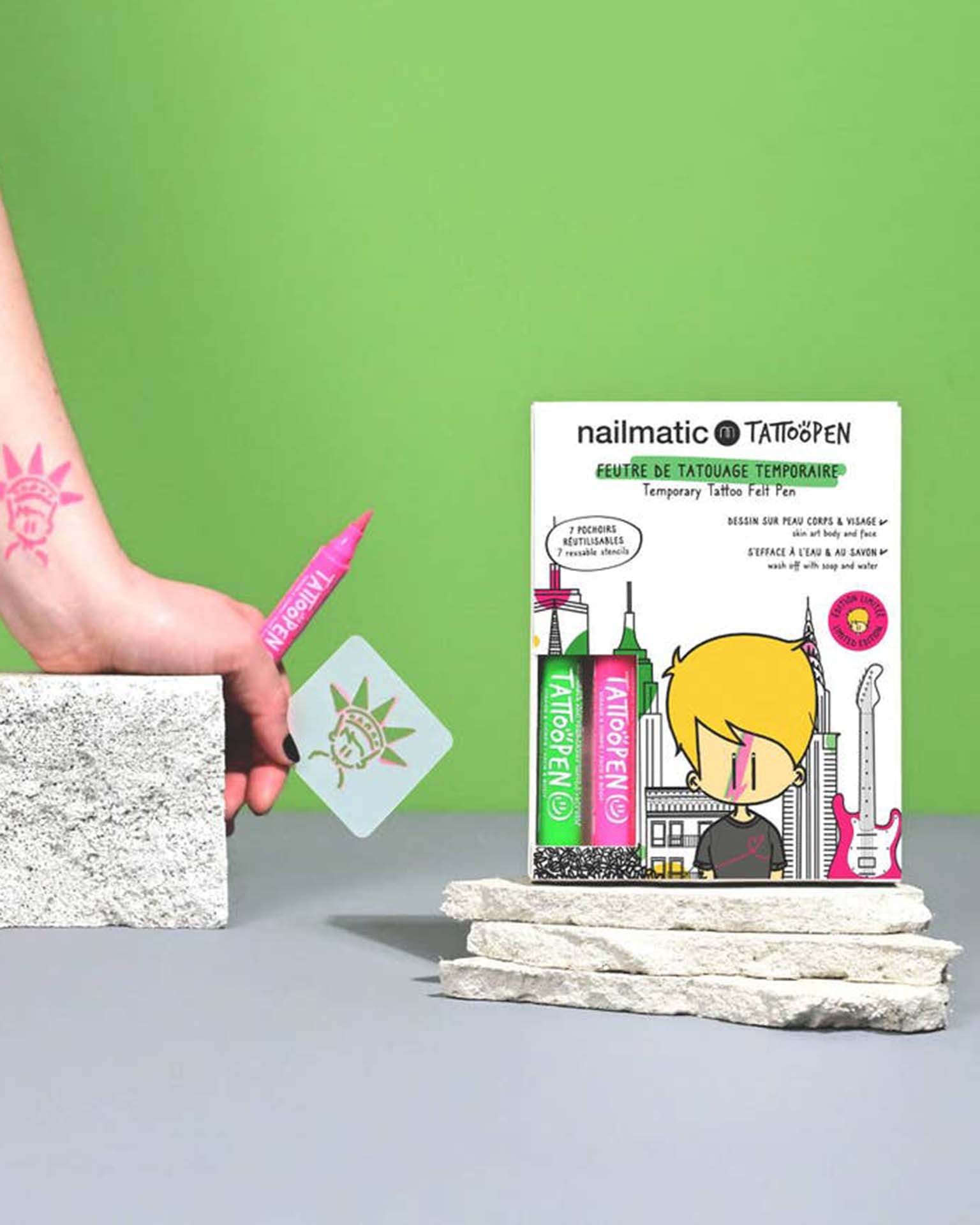 Little nailmatic play tattoopen set in NYC